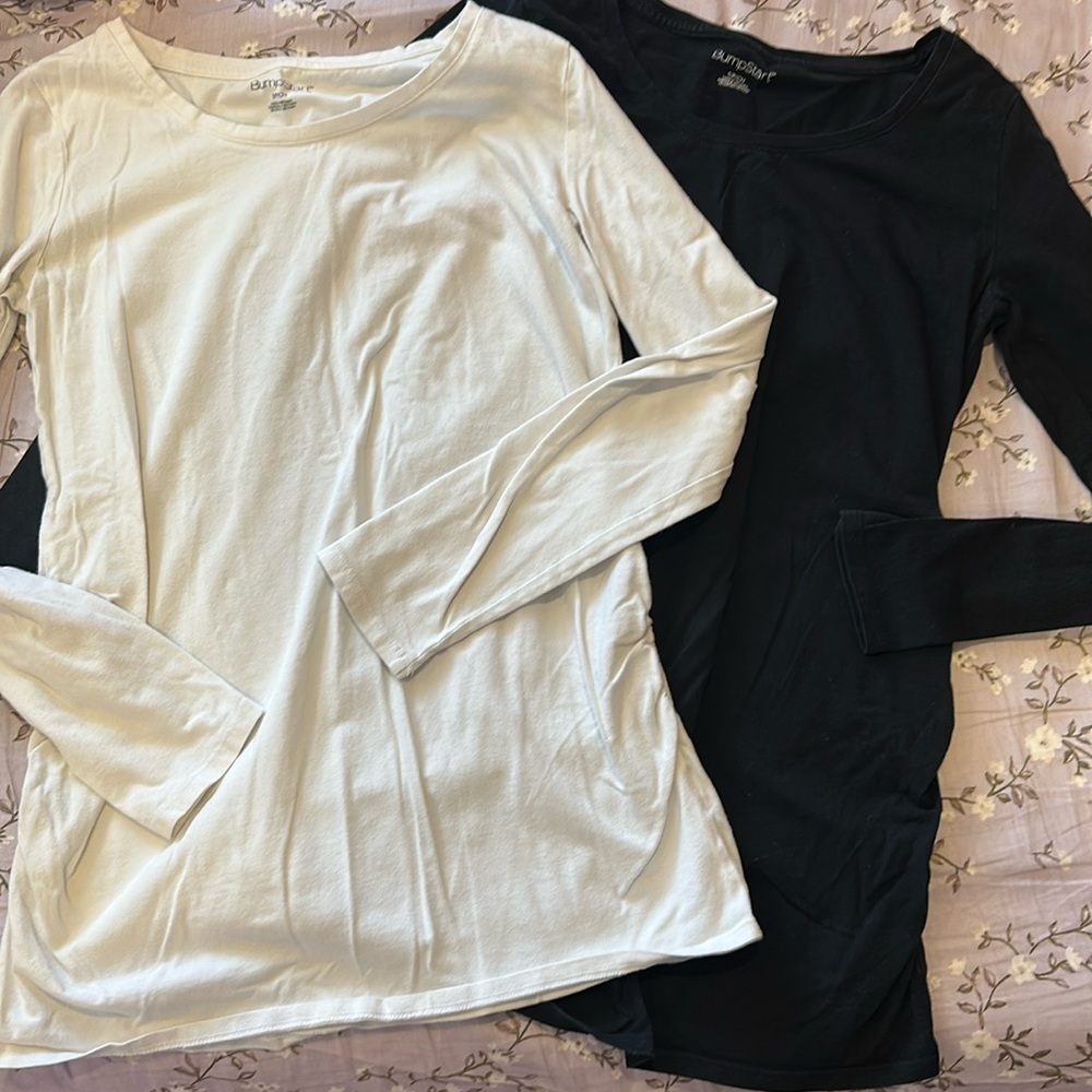 Bump Start Long Sleeve Maternity Shirts